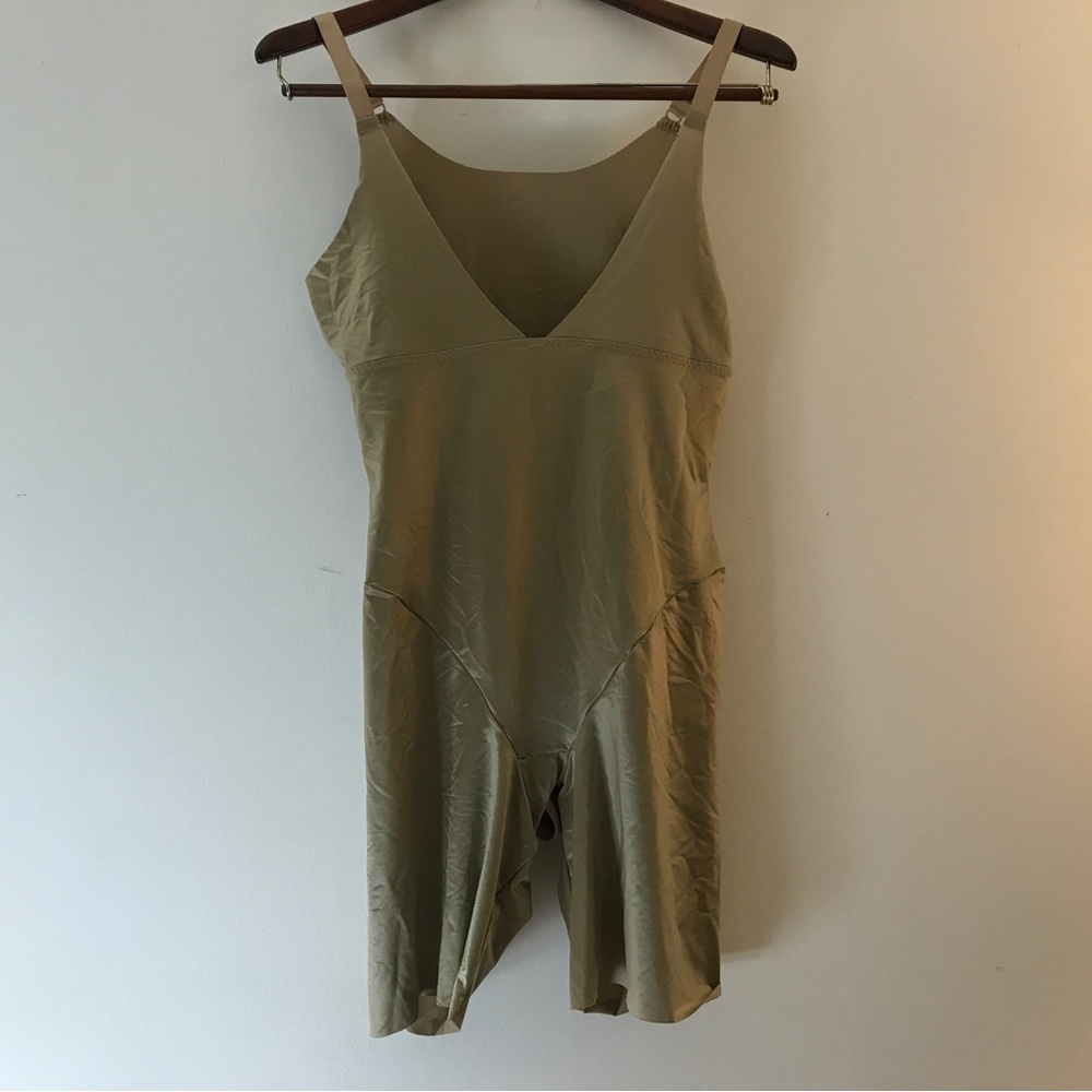 Olive Green V-Neck Slip Romper